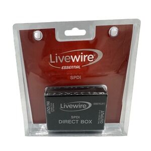 Livewire SPDI Passive Direct Box Essential Series Black Attenuating DI Box